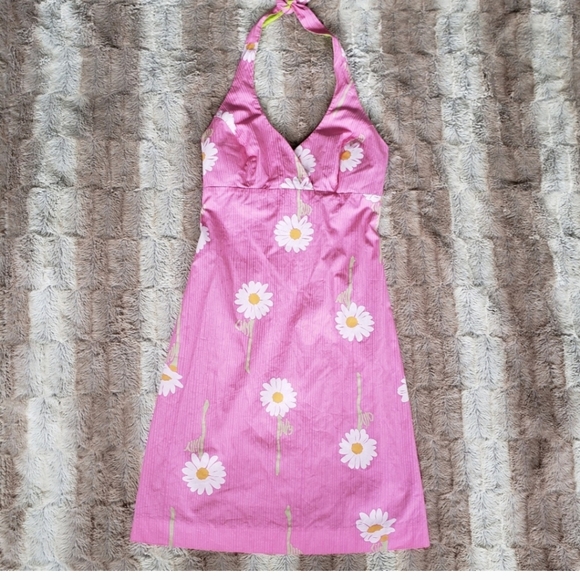 LILLY PULITZER PINK ALTER BACK DAISY DRESS..SIZE 0 - Picture 2 of 6
